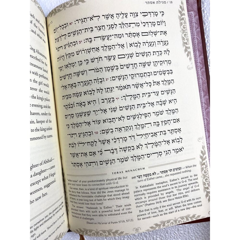 The Slager Edition Megillah The Kol Menachem Megillah Book Of Esther Bilingual - Picture 4 of 6